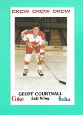 (1) GEOFF COURTNALL 1985-86 AHL MONCTON GOLDEN FLAMES  NM+  (H5891)