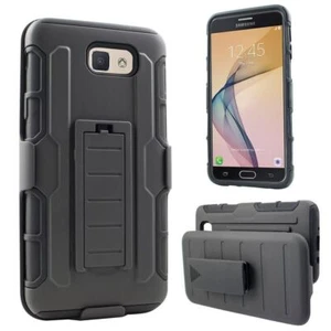 Samsung Galaxy J7 Sky Pro/J7 V/J7 Perx Belt Clip Holster Hard Case w/ Kickstand - Picture 1 of 3