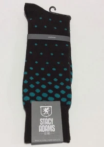 Men's New Stacy Adams Brown Cotton Blend Dress Casual Socks - Picture 1 of 6