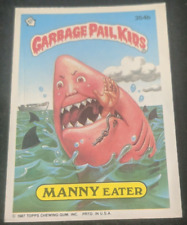 VINTAGE 1987 Original Garbage Pail Kids Card MANNY EARTER #354b GPK Card