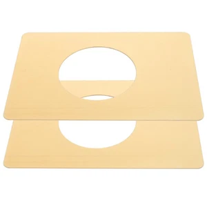 2 Pcs Fixed Piece Room Door Lock Hole Covers Plate Reinforcement Supplies - Picture 1 of 12