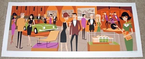Josh Agle SHAG Art Print Opening Gala Serigraph S/# 200 wCOA Palm Springs Poster - Picture 1 of 9