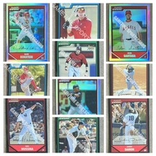 2007 Bowman Chrome Baseball Singles w/ Rookies & Refractors - Choose Your Cards