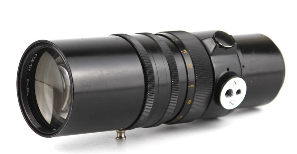 Soviet lens TAIR - 3 (300 mm f/4,5) Telephoto lens Long focal lens Mount Nikon F - Image 1 of 4