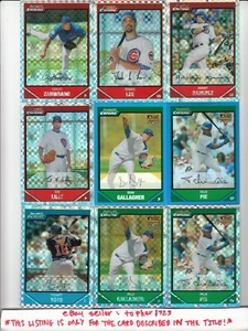 (BC) 2007 Bowman Chrome Draft Xfractor #155/299 SEAN GALLAGHER #BDPP22 Cubs - Picture 1 of 1
