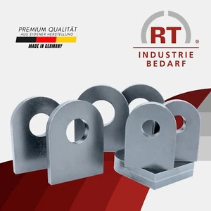 Anschweißlasche Anschweißplatte 8-15mm 11,5-51,5mm Lochung Lochlasche Kranöse - Bild 1 von 3