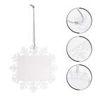 2pcs Christmas Snowflake Picture Frame Hanging Decoration for Tree/Home