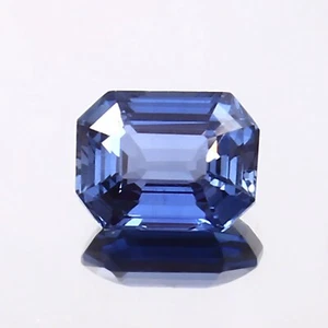 AAA natürlicher makelloser Ceylon blauer Saphir 3,30 ct strahlender Schliff loser Edelstein - Bild 1 von 6