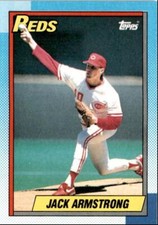 1990 Topps Baseball Cards Jack Armstrong Cincinnati Reds #642