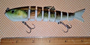 1 Piece Multi Jointed Fishing Lure 8 Segments 13cm 22g Lifelike Swim Bait HS072C - Picture 1 of 10