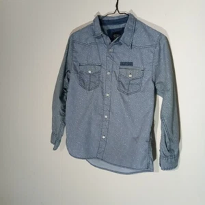 Black Jack Spec No. 1542-J Boys Large Long Sleeve Gray Western Shirt - Picture 1 of 11