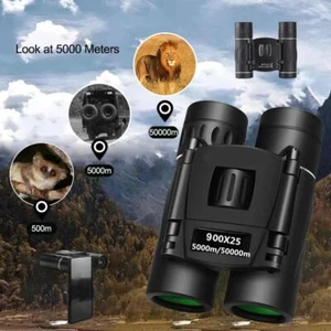 900x25 HD Zoom Binoculars Folding Outdoor Binoculars Mini Telescope for Travel - Picture 1 of 8