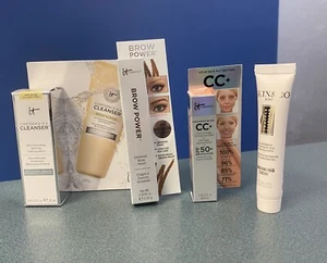 IT Cosmetics Lot: CC+ Correcting Cream, Cleanser, Brow Power Taupe, Plus Bonus - Picture 1 of 5