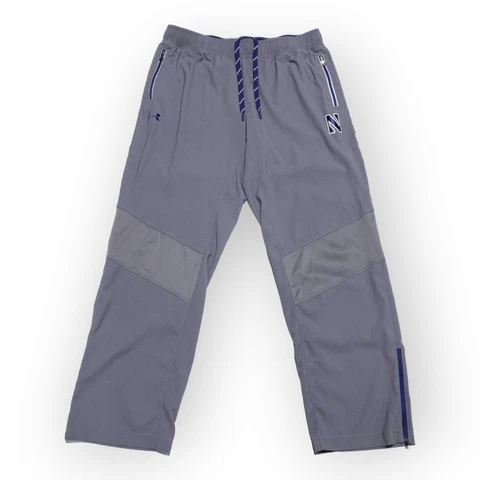 Northwestern Wildcats Pants Men's XL Under Armour Team Issue Gray Purple Warm-Up Cover