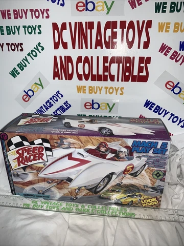 RARE SPEED RACER MACH 5 PLAY SET WITH EXCLUSIVE SPRIDLE & CHIM CHIM FIGURES. NEW Cover