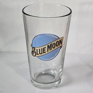 Blue Moon 16oz Beer Glass 5  7/8"  ll Libby Glass - Picture 1 of 4