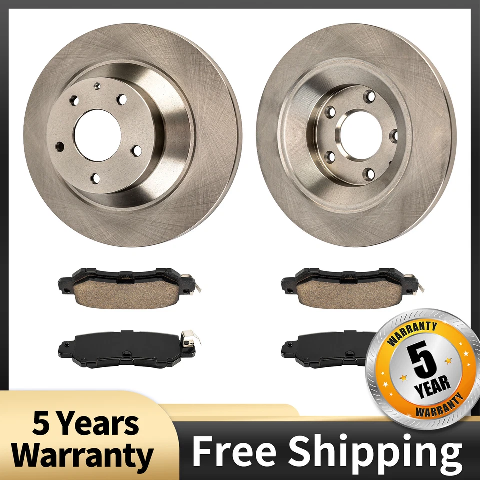 Rotores de freno de disco traseros de 303 mm + pastillas de freno de cerámica para Mazda CX-5 2013-2015 Foto 1 de 4