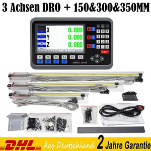3 Achsen Digitalanzeige 150+300+350mm Lineare Skala 5um LCD DRO Mühle Maschine - Bild 1 von 11
