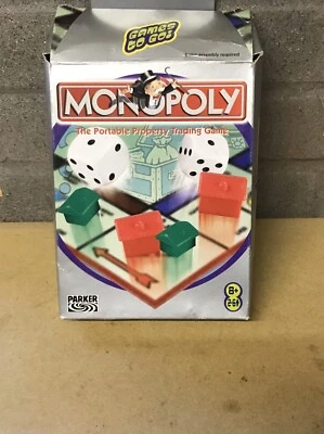 TRAVEL MONOPOLY GAMES TO GO PARKER 2002 100% COMPLETE WITH INSTRUCTIONS VGC - Image 1 of 4