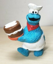 Muppets Applause Sesame Street Cookie Monster "Cake Baker" PVC 3" Figure