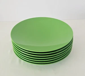 Melissa Easton for Zak! Designs Melamine Lotus Green Shallow Salad Bowl Set of 4 - Picture 1 of 20