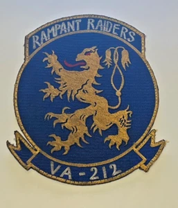 Rampant Raiders Vietnam US Navy Pilots Jacket Patch Orig Attack Squadron V- 212 - Picture 1 of 6