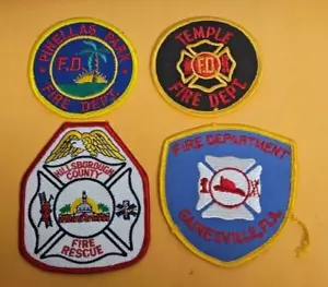 Florida Fire Department Patch Lot Pinellas Park Hillsborough Temple Gainsville - Picture 1 of 2