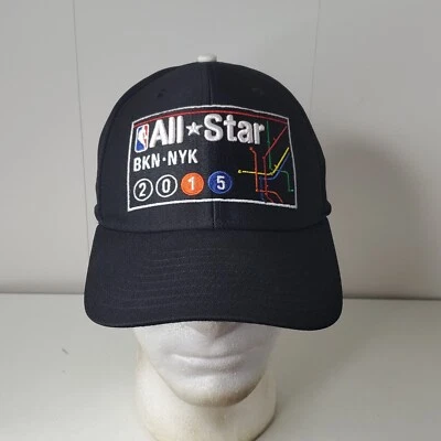 Official 2015 NBA All Star Game Basketball Baseball Cap Hat NYC Brooklyn Knicks - Image 1 of 4