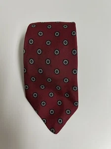 Corbata Brooks Brothers Makers 100 % seda pura 60” detalles borgoña punteados hecha en EE. UU. - Imagen 1 de 5