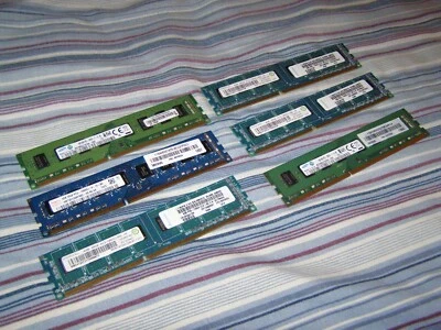 4GB 2RX8 10600U Memory RAM (Samsung + RAMAXEL + hynix) 6 UNITS TOTAL Lenovo - Image 1 of 4