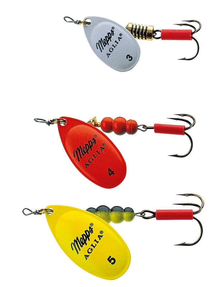 Mepps Aglia Spinner Fluo Kunstköder Raubfischköder Barsch Hecht Forelle - Bild 1 von 1