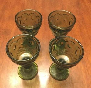 COPAS DE VINO VERDE DE COLECCIÓN GOTAS DIANA DE TORO - JUEGO DE 4 - Imagen 1 de 8