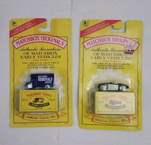 Matchbox Originals No. 17A Bedford Movers & No.19 1956 convertible 1993 - Picture 1 of 5