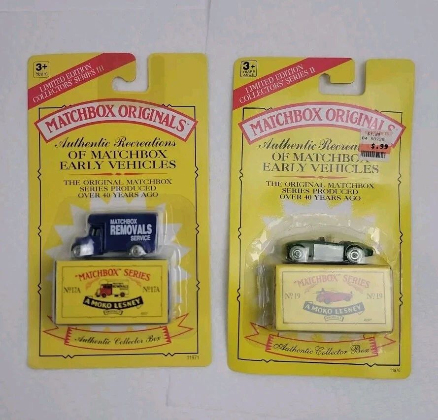 Matchbox Originals Nº 17A Bedford Movers & No.19 1956 convertible 1993 Foto 1 de 4