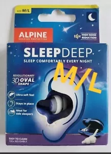 Alpine SleepDeep Sleeping Earplugs Sleep Silence Silent Earplugs Ear Plugs M/L - Picture 1 of 4