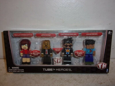Tube Heroes Deluxe Gaming Pack - 4 Figures - Ages 8+ - New - Image 1 of 4