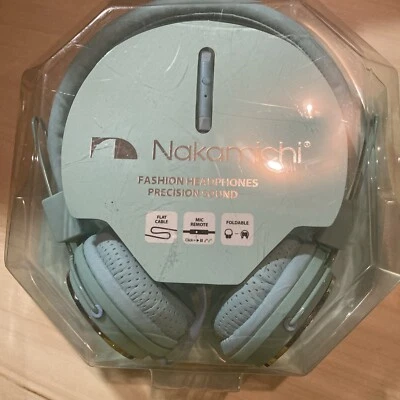 AURICULARES OVER EAR NAKAMICHI NK850 CON MICRÓFONO 98 db ¡NUEVOS EN PAQUETE! Foto 1 de 2