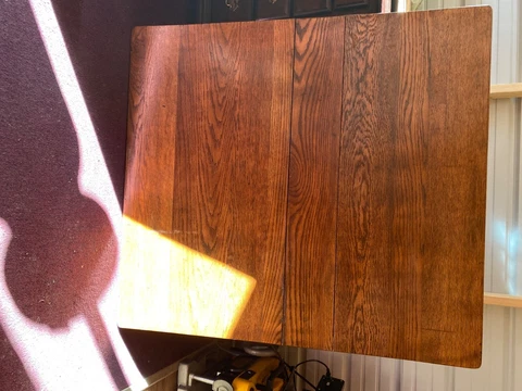 Antique English Oak Dining Table Drop Leaf Gateleg Barley Twist Cover