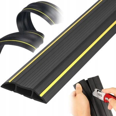 Boden Kabelbrücke 2M Kabelkanal Boden Flach Kabelkanal Fußboden Bodenkabelschutz - Bild 1 von 4