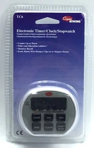 Cooper Atkins TC6 / Timer Clock Stopwatch / 6-Button / Easel Stand or Magnetic - Picture 1 of 4