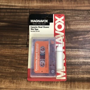 NOS - New Vintage Magnavox Cassette Head Cleaner Wet Type from 1990s - Picture 1 of 4
