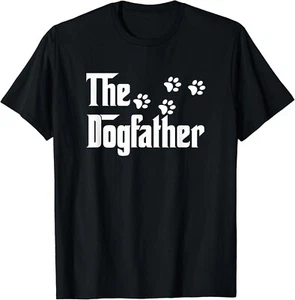 The Dogfather T Shirt Dad Fathers Day Gift Dog Lover Gift Unisex T-Shirt - Picture 1 of 3