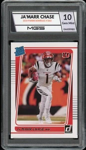 2021 Panini Donruss Ja'Marr Chase MGS GRADED 10 GEM #262 RC 🔥 ROOKIE Bengals WR - Picture 1 of 2