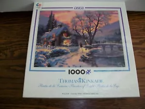 NEU Ceaco Thomas Kinkade 1000-teiliges Puzzle "Winter Evening Gathering" #3310-41 - Bild 1 von 3