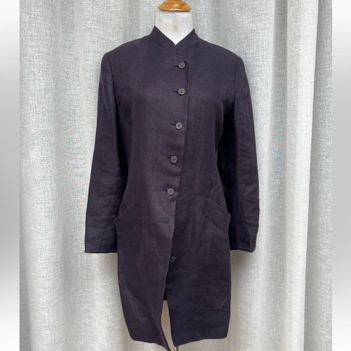 Blazer stile militare KENZO Paris melanzana smaltata