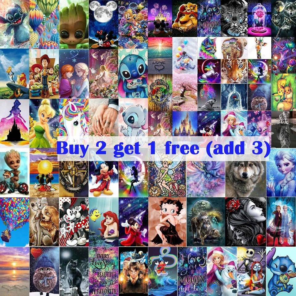 Full Drill 5D Diamond Painting Kits Embroidery Cross Stitch Art Decor - Image 1 of 4