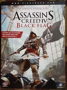 Assassin's Creed IV Black Flag Huckepack Strategiehandbuch alle Plattformen mit Poster - Bild 1 von 3