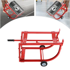 55 Gal Drum Cradle Movable Drum Cradle Drum Stand Drum Cradle with Wheels - Picture 1 of 21