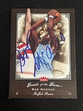 HOF BOB McADOO 2005-06 FLEER GREATS OF THE GAME SIGNED AUTOGRAPHED CARD