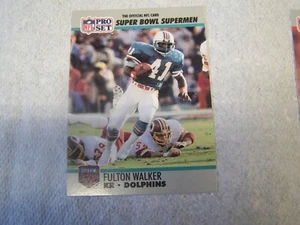FULTON WALKER 1990 PRO SET SUPER BOWL SUPERMEN FOOTBALL CARD - Picture 1 of 1